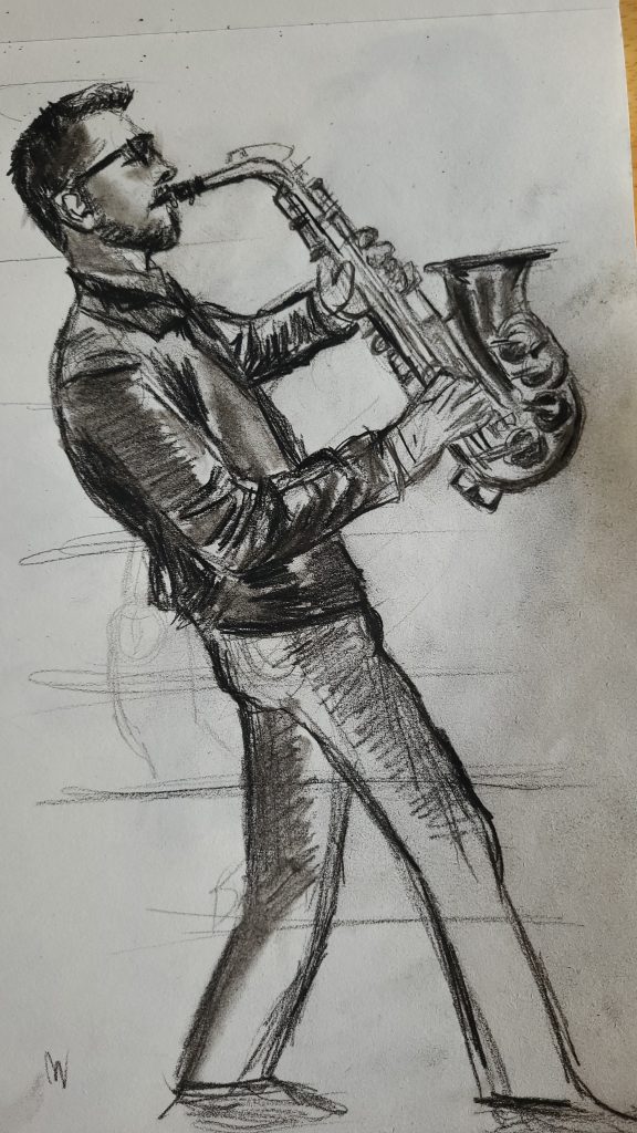 Male Saxophonist