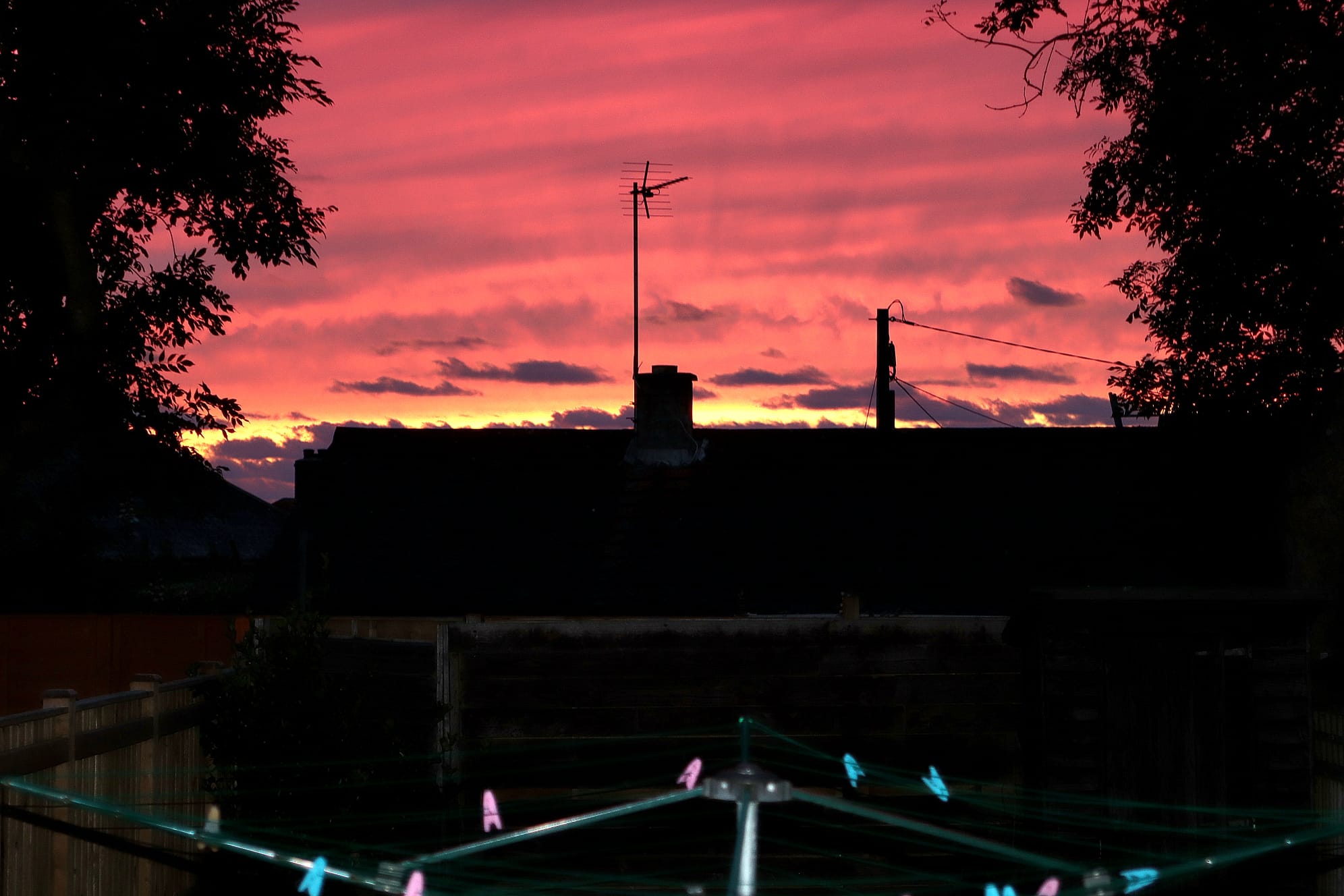 Sunset and Pegs